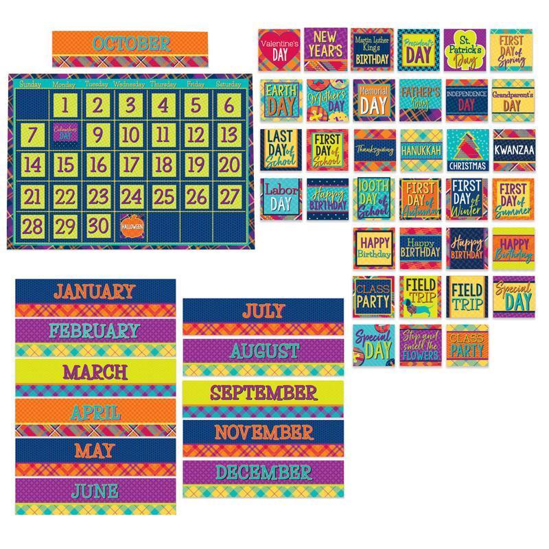 PLAID ATTITUDE CALENDAR BB ST-Learning Materials-JadeMoghul Inc.