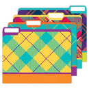 PLAID ATTITUDE FILE FOLDERS-Learning Materials-JadeMoghul Inc.