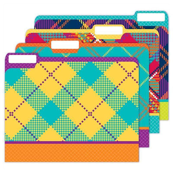 PLAID ATTITUDE FILE FOLDERS-Learning Materials-JadeMoghul Inc.