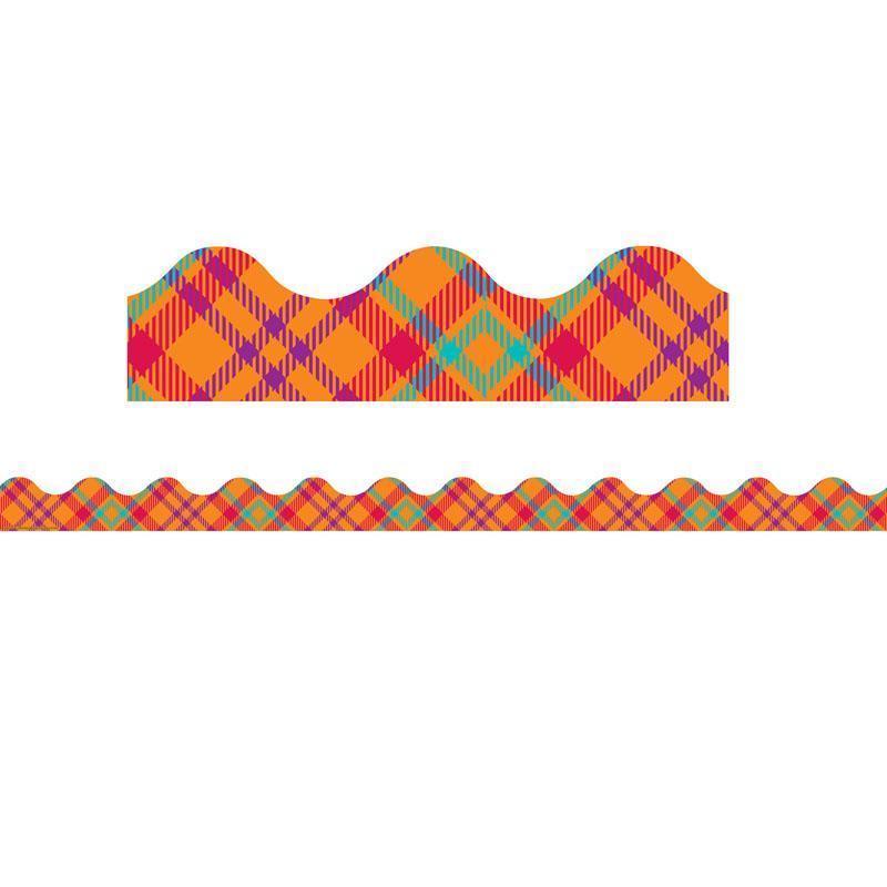 PLAID ATTITUDE ORANGE PLAID DECO-Learning Materials-JadeMoghul Inc.