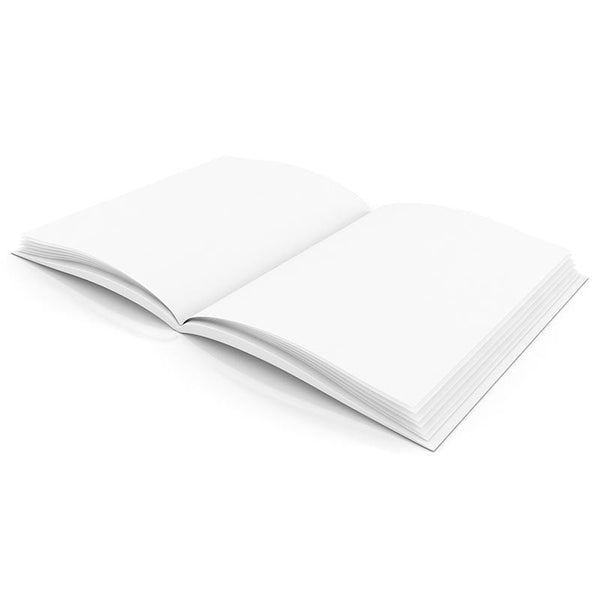 PLAIN WHITE BLANK BOOK 6W X 8H-Supplies-JadeMoghul Inc.