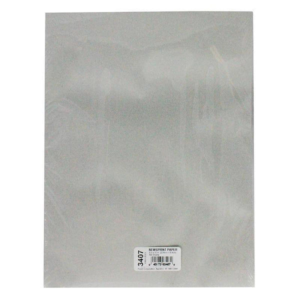 PLAIN WHITE NEWSPRINT 9X12IN 500SHT-Arts & Crafts-JadeMoghul Inc.