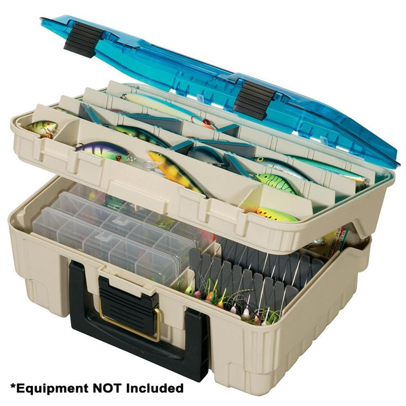 Plano Two-Tier Magnum Satchel - Beige-Blue [134900]-Tackle Storage-JadeMoghul Inc.