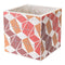 Planters Ceramic Planters - 7.1" X 7.1" X 7.1" Brown And White Cement Leaves Planter HomeRoots