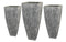 Planters Planters - 1" x 17" x 39" Sandstone, Ribbed, Long Square - Planter HomeRoots