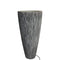 Planters Planters - 1" x 18" x 39" Gray, Sandstone, Ribbed Long Conical - Planter With Light HomeRoots