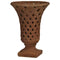 Planters Stone weave Planter With Flared Top, Burnt Umber Brown Benzara
