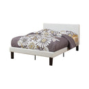 Twin Bed,Faux Leather With 12 Slats