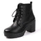 Platform Heels Women  Soft Leather Boots AExp