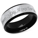 Platinum Wedding Rings Platinum White Black Tungsten Carbide King Queen Ring