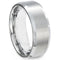 Men's Platinum Band Rings Platinum White Tungsten Carbide Ring
