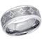 Platinum Rings White Tungsten Carbide Masonic Step Ring