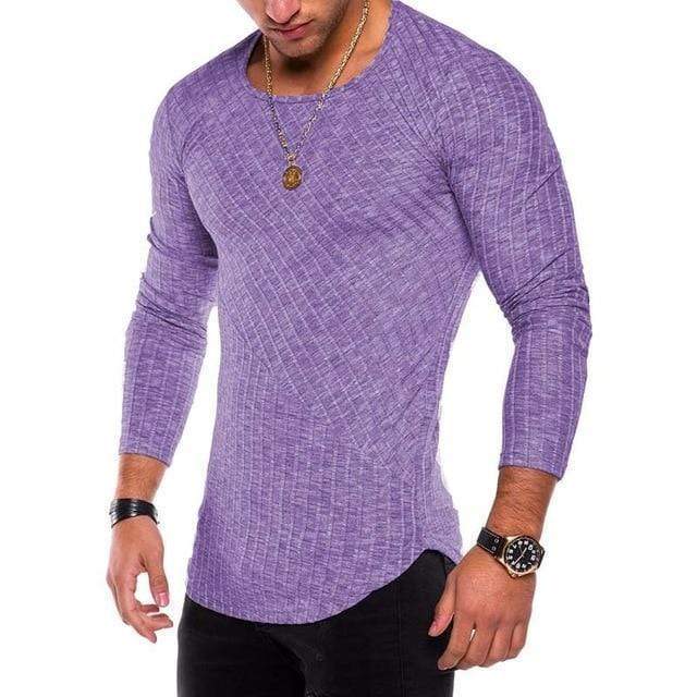 Plus Size S-4XL Slim Fit Sweater Men 2018 Spring Autumn Thin O-Neck Knitted Pullover Men Casual Solid Mens Sweaters Pull Homme AExp