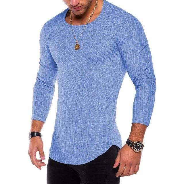 Plus Size S-4XL Slim Fit Sweater Men 2018 Spring Autumn Thin O-Neck Knitted Pullover Men Casual Solid Mens Sweaters Pull Homme AExp