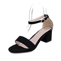 POADISFOO Summer Women Sandals Open Toe Flip Flops Women's Sandles Thick Heel Women Shoes Korean Style Gladiator Shoes .HS-977-Black-4.5-JadeMoghul Inc.