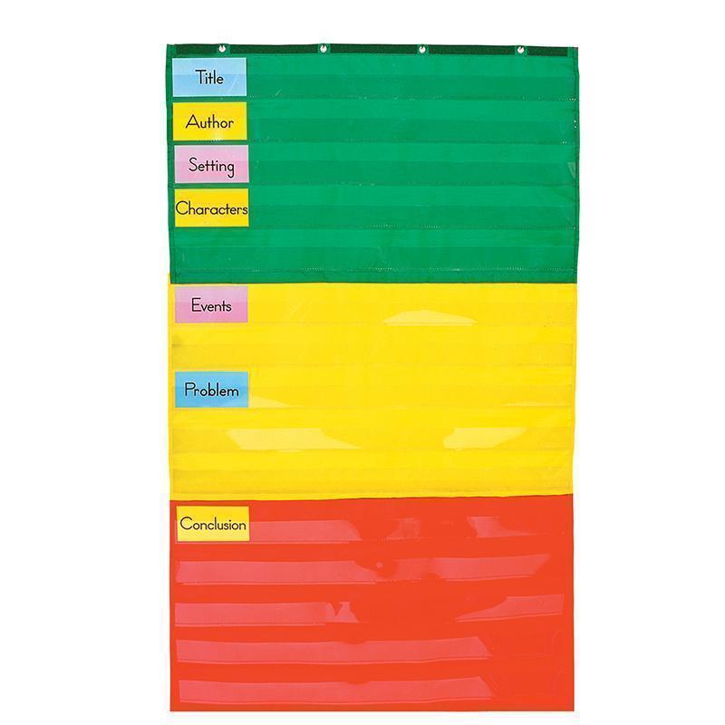 POCKET CHART ADJUSTABLE 34 X 60-Learning Materials-JadeMoghul Inc.