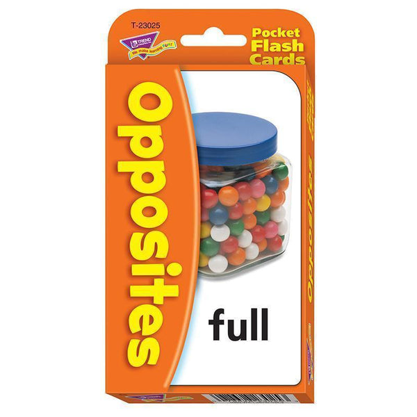 POCKET FLASH CARDS OPPOSITES 56-PK-Learning Materials-JadeMoghul Inc.