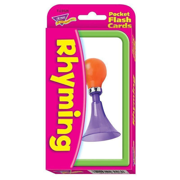 POCKET FLASH CARDS RHYMING 56-PK-Learning Materials-JadeMoghul Inc.