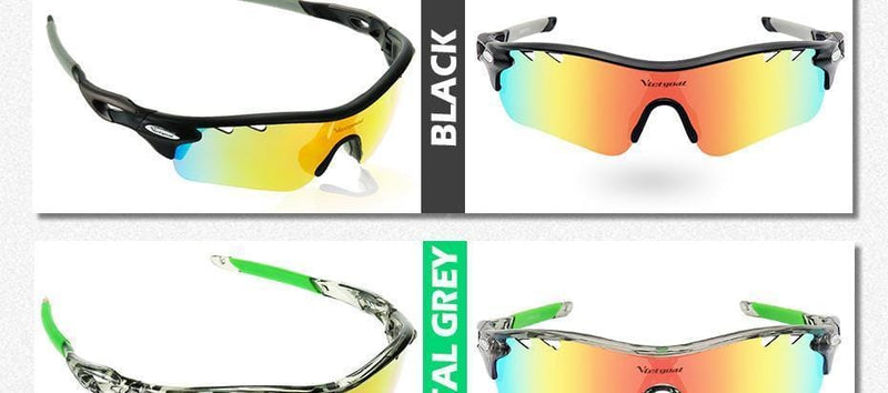 Polarized Cycling Glasses UV400 Protect Bicycle Men Women Sunglasses Running Cycling Fishing Bike Eyewear 5 Len Goggles-Black Sunglasses-JadeMoghul Inc.