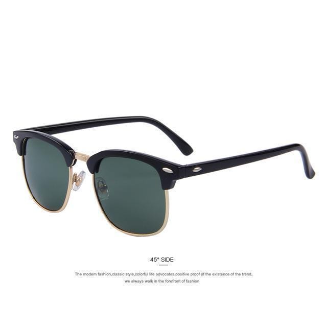 Polarized Sunglasses / Classic Designer Unisex Sunglasses-C08 Blakc G15-JadeMoghul Inc.