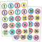 POLKA DOTS NUMBERS STICKERS-Learning Materials-JadeMoghul Inc.