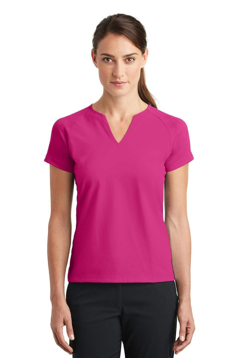 Polos/knits Nike Golf Ladies Dri-FIT Stretch Woven V-Neck Top. 838960 Nike