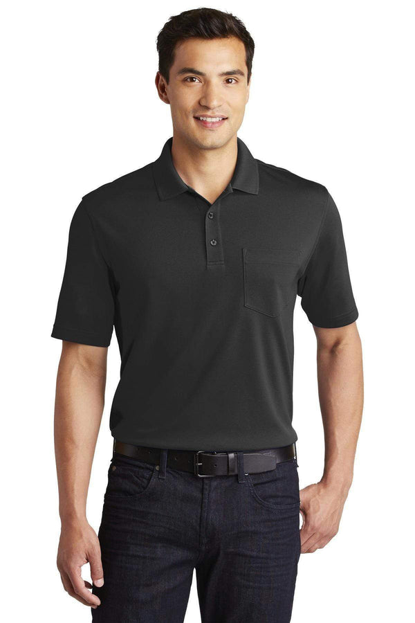 Polos/knits Port Authority Dry Zone UV Micro-Mesh Pocket Polo. K110P Port Authority