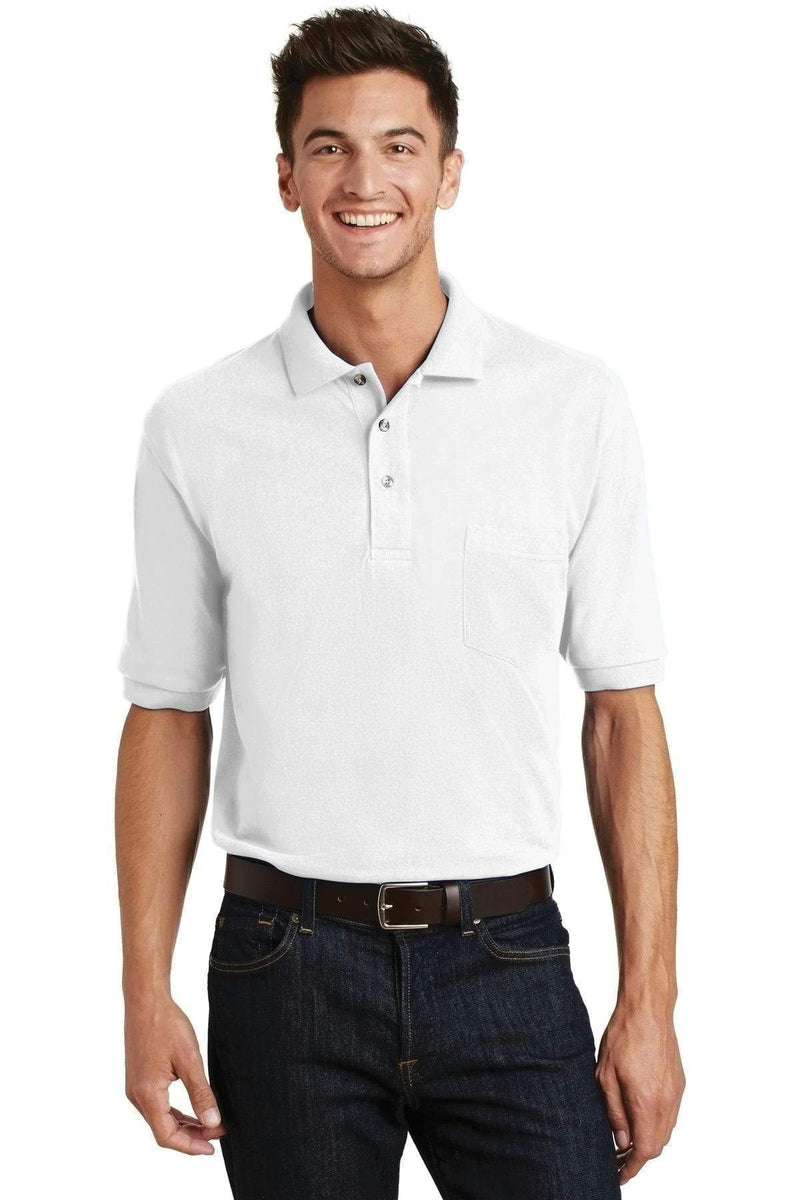 Polos/knits Port Authority  Heavyweight Cotton Pique Polo with Pocket.  K420P Port Authority