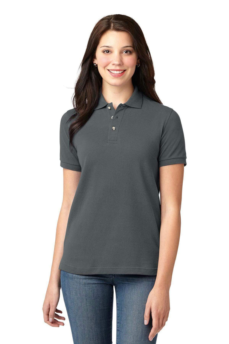Polos/knits Port Authority Ladies Heavyweight Cotton Pique Polo.  L420 Port Authority