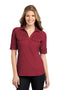 Polos/knits Port Authority Ladies Oxford Pique Double Pocket Polo. L557 Port Authority