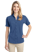 Polos/knits Port Authority Ladies Stretch Pique Button-Front Shirt. L556 Port Authority