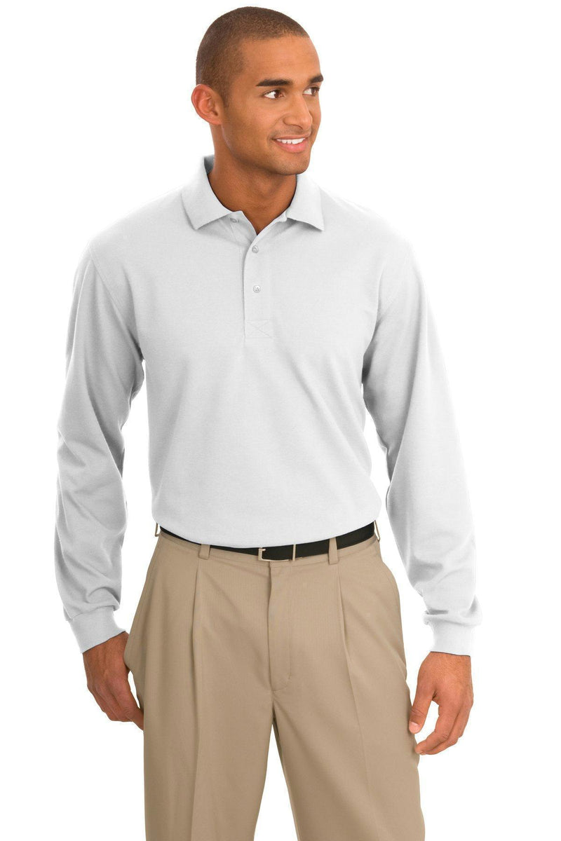 Polos/knits Port Authority Rapid Dry Long Sleeve Polo.  K455LS Port Authority