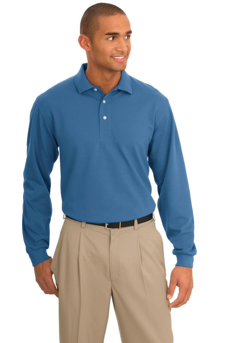Polos/knits Port Authority Rapid Dry Long Sleeve Polo.  K455LS Port Authority