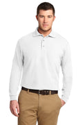 Polos/knits Port Authority Silk Touch Long Sleeve Polo.  K500LS Port Authority
