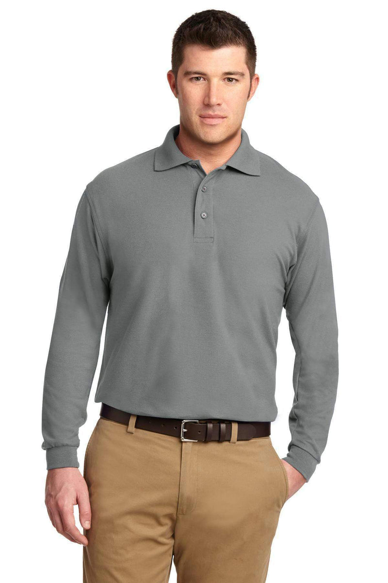 Polos/knits Port Authority Silk Touch Long Sleeve Polo.  K500LS Port Authority