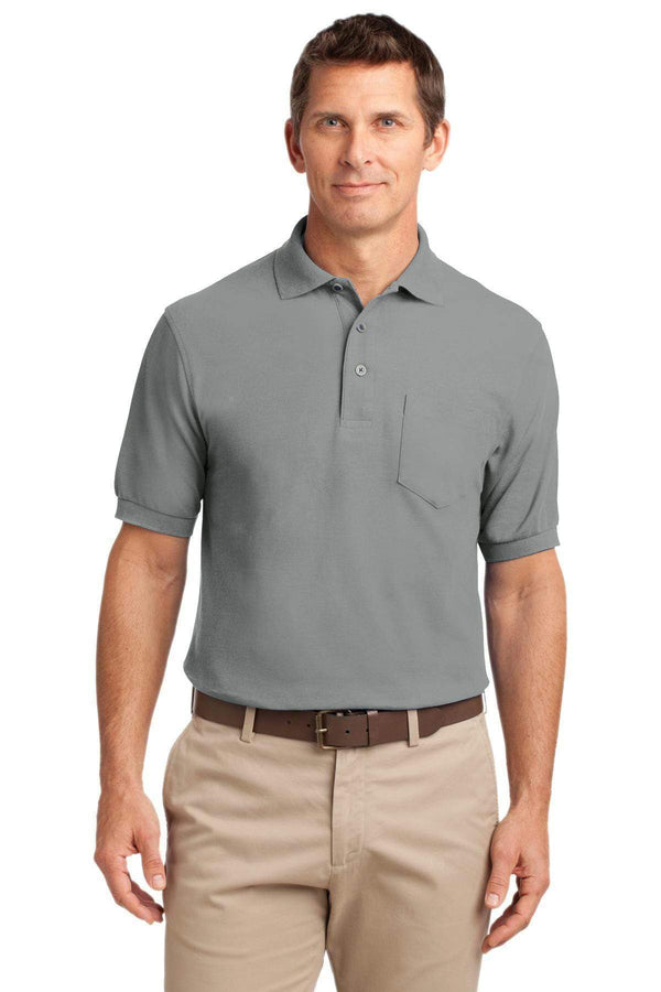 Polos/knits Port Authority Silk Touch Polo with Pocket.  K500P Port Authority