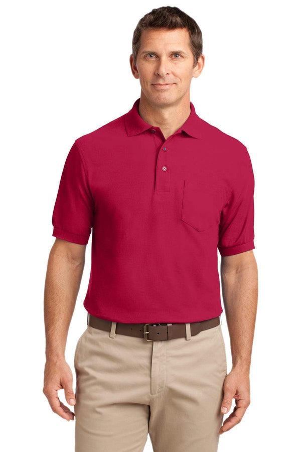 Polos/knits Port Authority Silk Touch Polo with Pocket.  K500P Port Authority