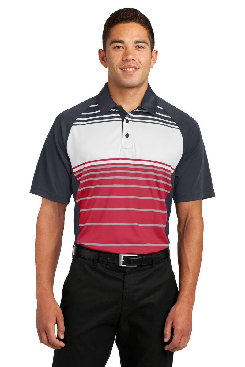 Polos/knits Sport-Tek Dry ZoneSublimated Stripe Polo. ST600 Sport-Tek