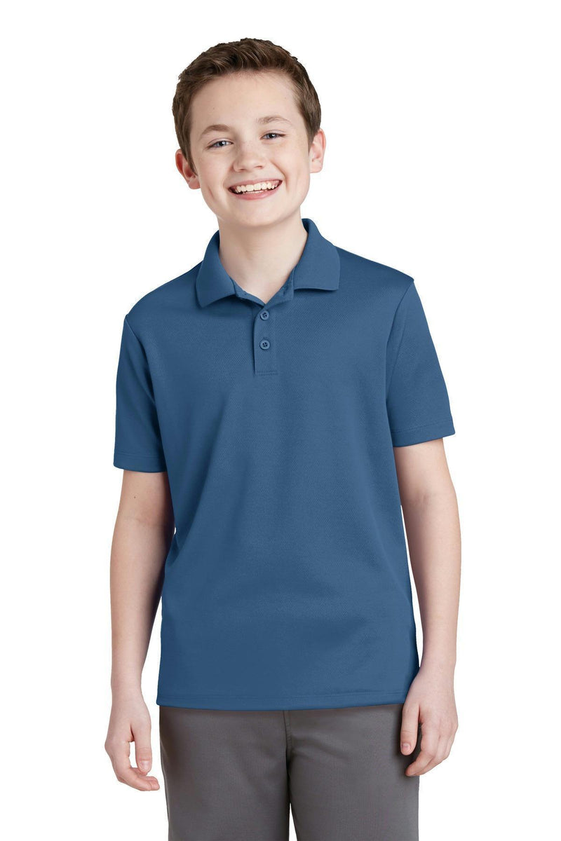 Sport-Tek Youth PosiCharge RacerMesh Polo. YST640-Polos/knits-Dawn Blue-XL-JadeMoghul Inc.