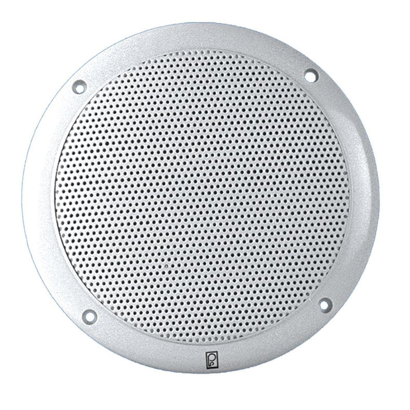 Poly-Planar 6" 2-Way Coax-Integral Grill Marine Speaker - (Pair) White [MA4056W]-Speakers-JadeMoghul Inc.