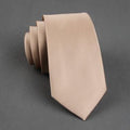 Polyester Neckties / Slim Classic Ties-champagne-China-JadeMoghul Inc.