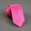 Polyester Neckties / Slim Classic Ties-rose red-China-JadeMoghul Inc.