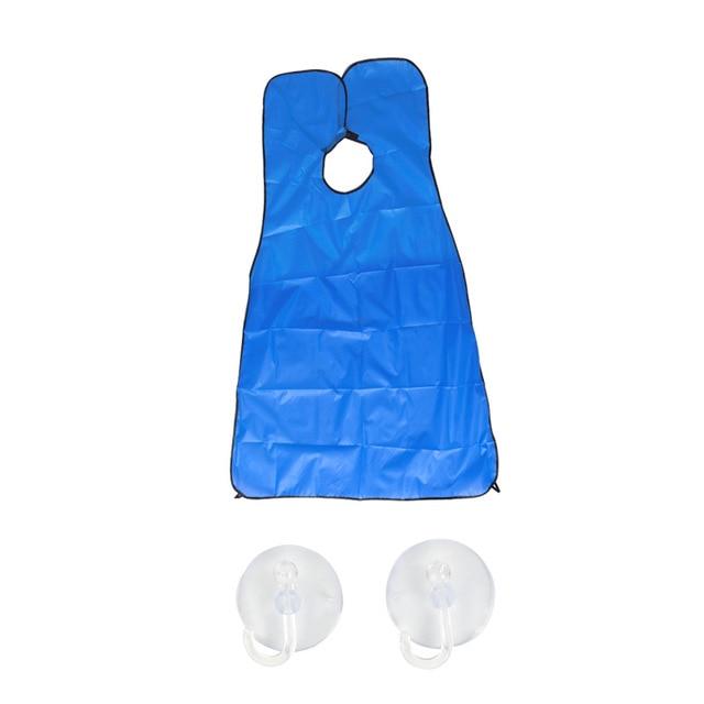 Pongee Beard Shave Apron Bib Trimmer Razor Holder Rack Hair Shave Apron Shaving Shaver Holder Bathroom Organizer Gift for Man JadeMoghul Inc. 