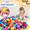 Pop-Arty Beads Snap-Together for Kid Jewelry Fashion Kit DIY Necklace and Bracelet Crafts Birthday Christmas Toy Gifts-100pcs-JadeMoghul Inc.