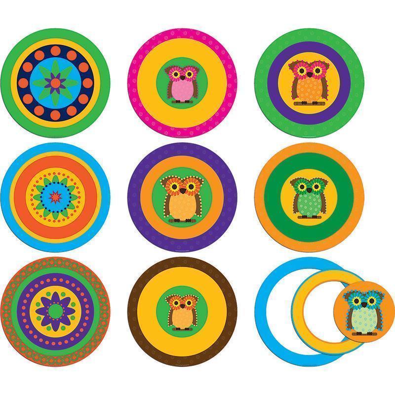 POP OUTS WITH PIZZAZZ MOD CIRCLES-Learning Materials-JadeMoghul Inc.