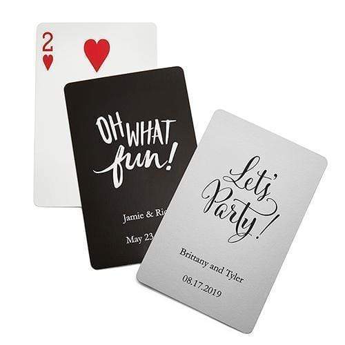 Popular Wedding Favors Personalized Foil Stamped Playing Cards Pink (Pack of 1) Weddingstar