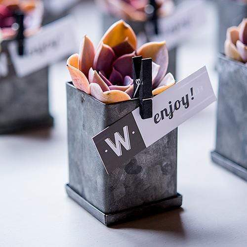 Popular Wedding Favors Small Tin Favor Box with Aged Finish (Pack of 6) JM Weddings