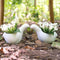Popular Wedding Favors Small White Ceramic Bird Favor Container (Pack of 4) JM Weddings