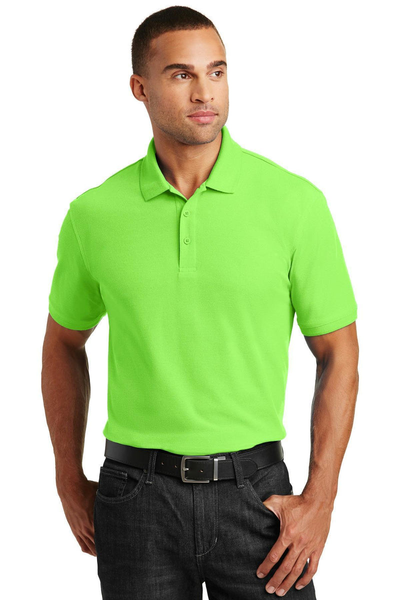 Port Authority Core Classic Pique Polo. K100-Polos/knits-Lime-6XL-JadeMoghul Inc.