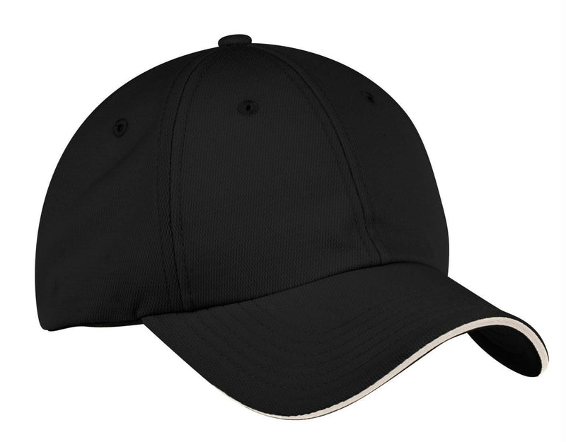 Port Authority Dry ZoneCap. C838-Caps-Black/ Stone-OSFA-JadeMoghul Inc.